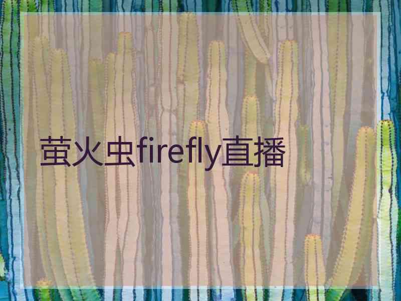 萤火虫firefly直播