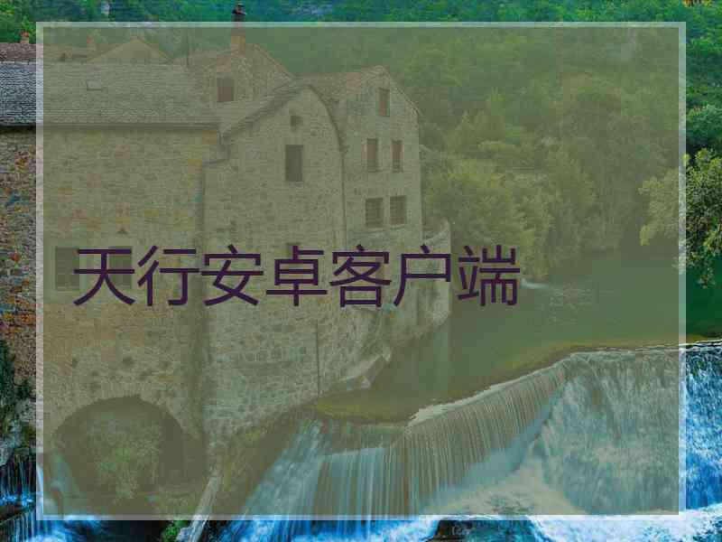 天行安卓客户端 天行安卓客户端