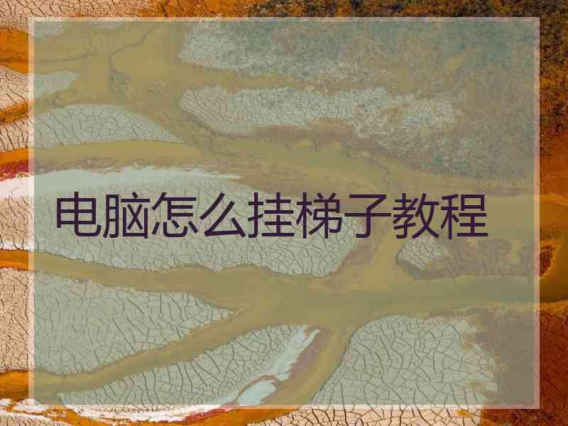 电脑怎么挂梯子教程