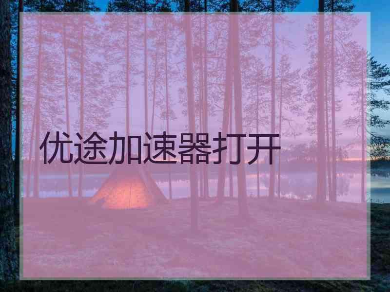 优途加速器打开