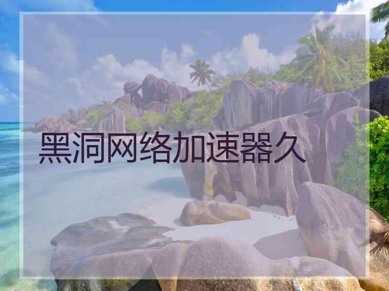 黑洞网络加速器久
