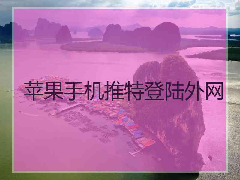 苹果手机推特登陆外网