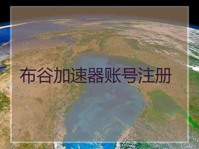 布谷加速器账号注册