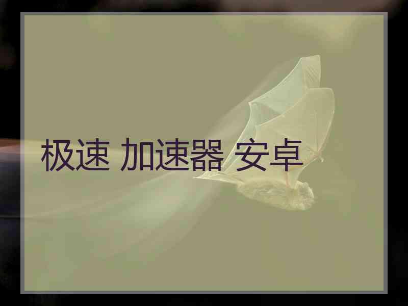 极速 加速器 安卓