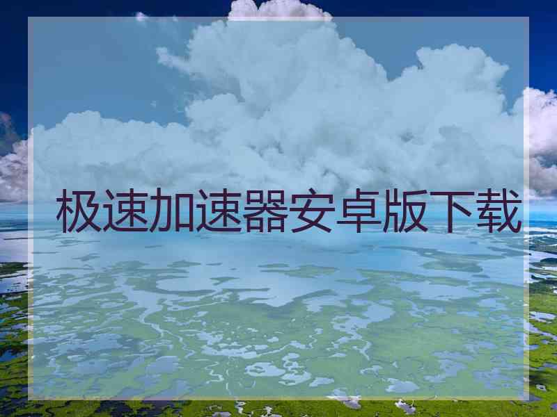 极速加速器安卓版下载