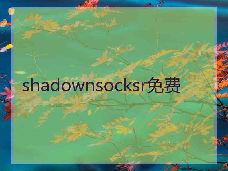 shadownsocksr免费