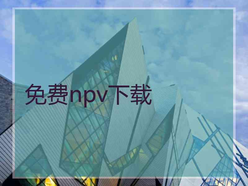 免费npv下载