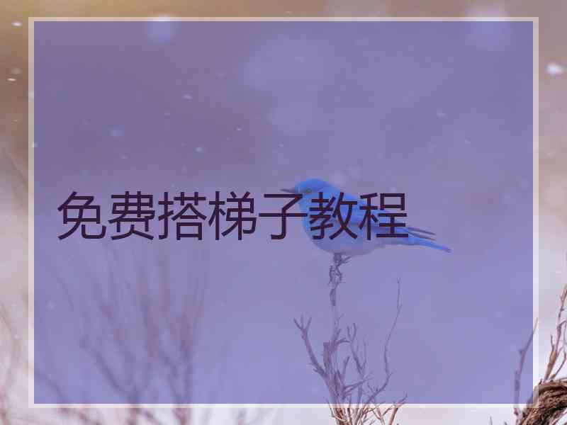 免费搭梯子教程