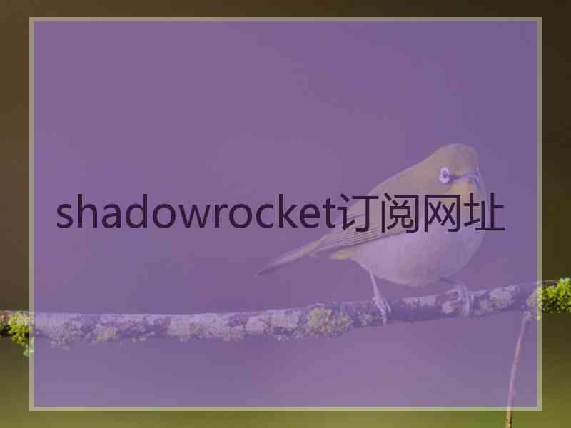 shadowrocket订阅网址