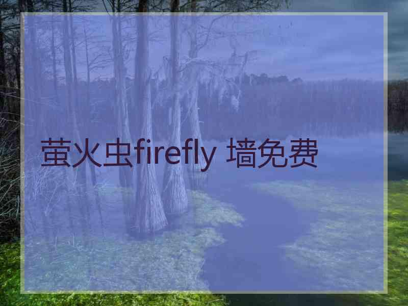 萤火虫firefly 墙免费