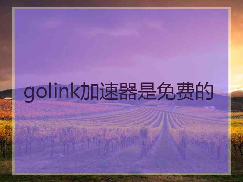 golink加速器是免费的