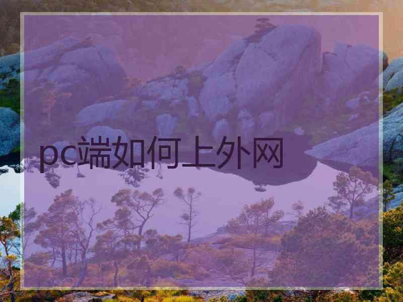 pc端如何上外网