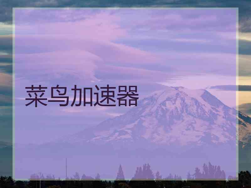 菜鸟加速器